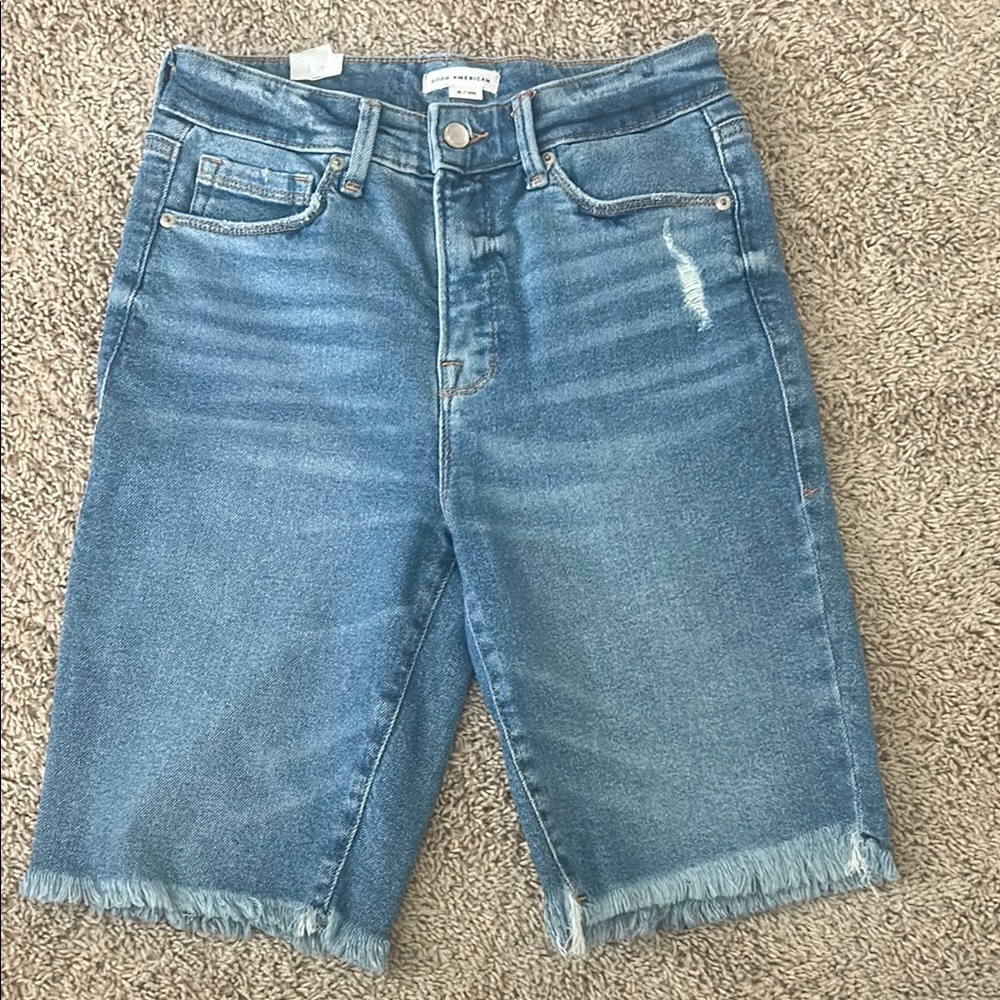 Good American Bermuda Jean Shorts
